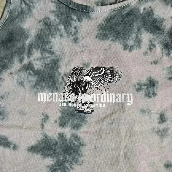 Jed North 2 pack training fitness athletic tank shirt tie dye green grey men M - Picture 8 of 12